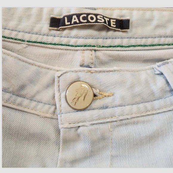 ๐HP๐Lacoste Devanlay Ultra Bleach Low Rise Waist Fitted Leg Slim Fit Jeans NWD - Picture 10 of 13